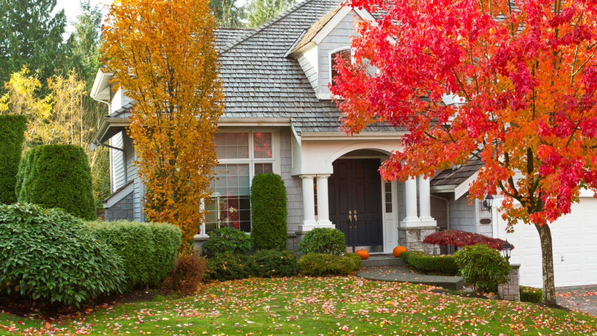 Exterior of a home in autumn